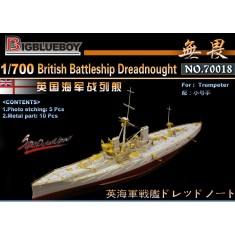 1/700 British Battleship Dreadnought Detail Set for Trumpeter kits