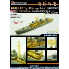 1/700 HMS Type 42 Destroyer D80-Sheffield Detail Set Batch Vol.1 for Dragon/Revell kits