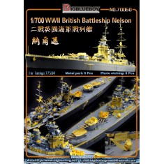 1/700 WWII British Battleship Nelson Super Detail Set for Tamiya kit #77504
