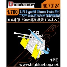 1/700 IJN Type96 25mm Twin Metal Gun (36 sets)