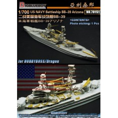 1/700 US NAVY Battleship BB-39 Arizona for Hobby Boss/Dragon kits