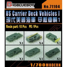 1/700 US Carrier Deck Vehicles I (6 types, 10 sets)