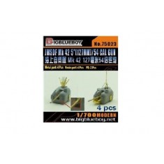 1/700 JMSDF Mk 42 5" (127mm) CAL Gun (4pcs)