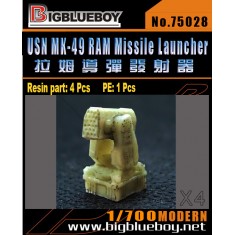 1/700 USN MK-49 RAM Missile Launcher (4pcs)