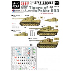 1/35 Tigers of sPz.Abt 503 #2 Generic Turret Numbers for Early&Mid Tiger I Summer in Kursk