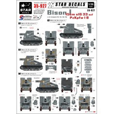Decals for 1/35 Bison I 15cm sIG 33 auf PzKpfw.IB (sIG. Kp.703/704/705/706)