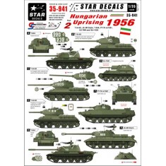1/35 Hungarian Uprising 1956 Decals #2 - T-34-85,SU-76M,JSU-152K, JS-3M, PT-76 m/1951
