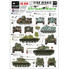 1/35 Modern African Wars Decals #2 for Uganda, Sherman, Somalia, Sweden and Australia