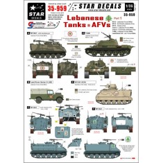 1/35 Lebanese Tanks and AFVs Decals Part1 