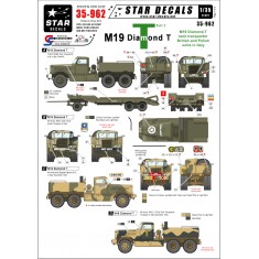 1/35 M19 Diamond Tank Transporter Decals Part2 for British and Polish Units in Italy