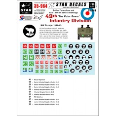 1/35 Formation&AoS Markings/Decals for British 49th Polar Bear Infantry Division 1944-45