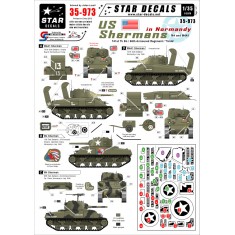 Decals for 1/35 US Shermans in Normandy - M4 and M4A1 Shermans