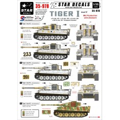 Decals for 1/35 Tiger I Ausf.E Mid Production with Zimmerit