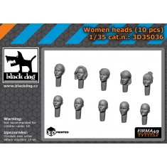 1/35 Women Heads (10pcs)