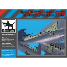 1/48 Mig 21 MF Spine, Tail & Engine for Eduard kits