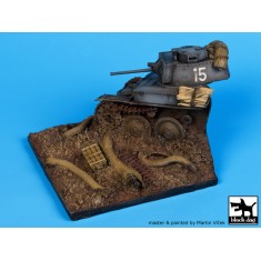 1/35 Destroyed PzKpfw 38 Diorama Base