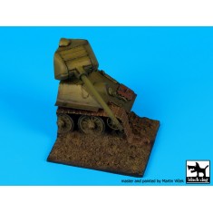 1/35 Mediterranean Destroyed T-34 Base (80mm x 80mm)