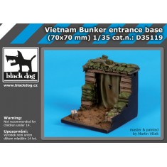 1/35 Vietnam Bunker Base (70mm x 70mm)