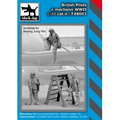 1/48 WWII British Pilots and Mechanic