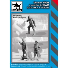 1/48 WWII German Pilots and Mechanic