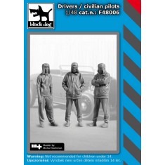 1/48 Drivers / Civilian Pilots (3 figures)