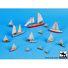 1/700 Sailing Boats Set