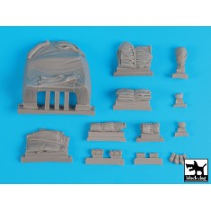 1/35 Marder III Accessories Set with Canvas for Dragon kit