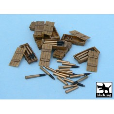 1/48 German King Tiger Ammo Boxes (10 boxes + ammo)
