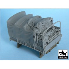 1/48 US 2 1/2 ton Cargo Truck Open Cargo Bay Canvas for Tamiya kit #32548