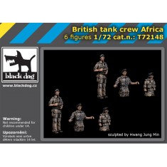 1/72 British Tank Crew, Africa (6 figures)