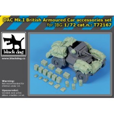 1/72 DAC Mk I British Armoured Car Accessories Set for IBG Models