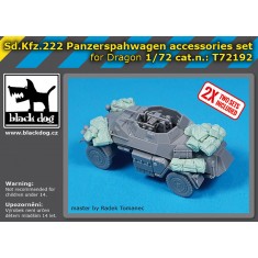 1/72 Sd.Kfz 222 Panzerrspahwagen Stowage set for Dragon kits