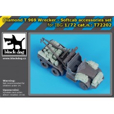 1/72 Diamond T 969 Wrecker Softcab Accessories Set for Ibg Kit
