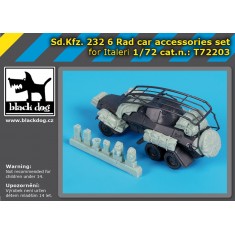1/72 Sd.Kfz. 232 6 Rad Car Accessories Set for Italeri Kit