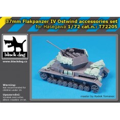 1/72 37 Mm Flakpanzer Iv Ostwind Accessories Set for Hasegawa Kit