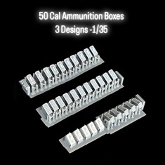 1/35 50 Cal Ammunition Boxes (3 Designs)