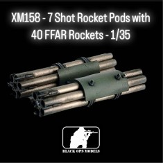 1/35 XM158 - 7 Shot Rocket Pods with 40 FFAR Rockets Kit