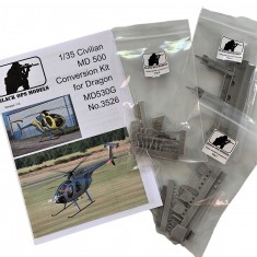 1/35 MD500 Civilian Conversion Kit for Dragon DML MD530G #3526