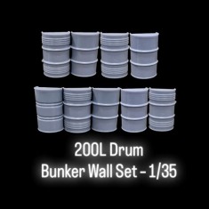 1/35 200L Drum Bunker Wall Set