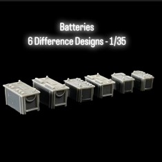 1/35 Batteries (6 pcs, Different Designs)