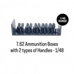 1/48 7.62 Ammunition Boxes - 2 Handle Types