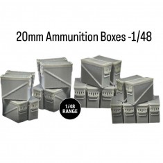 1/48 20mm Ammunition Boxes