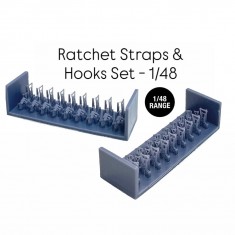 1/48 Ratchet Straps and Hooks Set