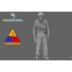 1/16 WWII US 2nd Armored Division Infantry Soldier #06
