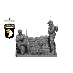 1/16 WWII US 101st Airborne No Prisoners Diorama Set (3 Figures)