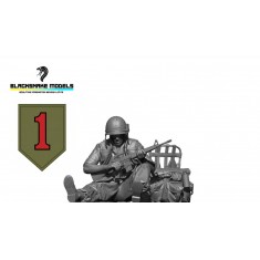 1/16 Vietnam US 1st Infantry Division Big Red One Soldier #11 at Rest