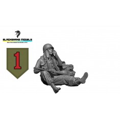 1/16 Vietnam US 1st Infantry Division Big Red One Soldier #13 at Rest