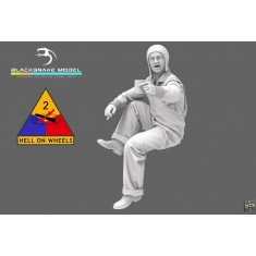 1/16 WWII US 2nd Armored Division Tank Crewman #02
