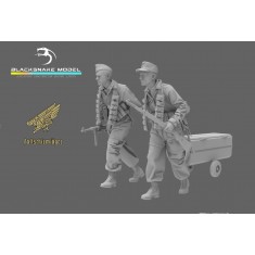 1/16 WWII German Fallschirmjager with Drop Canister Set (2 Figures)