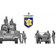 1/16 WWII French Leclerc 2nd Armoured Division Set (10 Figures)